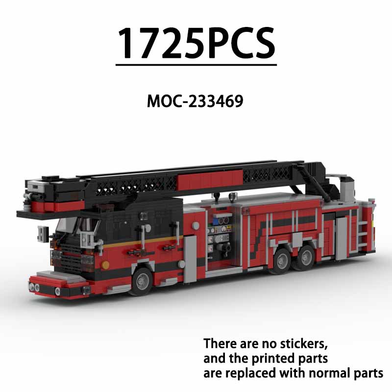 Fire Escape Ladder - MOC-233469 100ft برج سلم شاحنة مطافئ