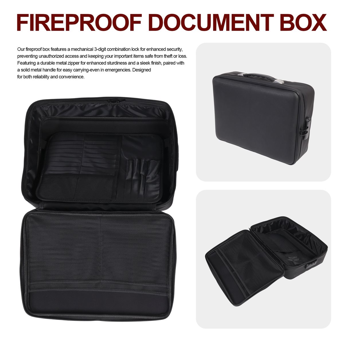 صندوق وثائق مقاوم للحريق 82832 - مراجعة Fire Safe Document وسعره