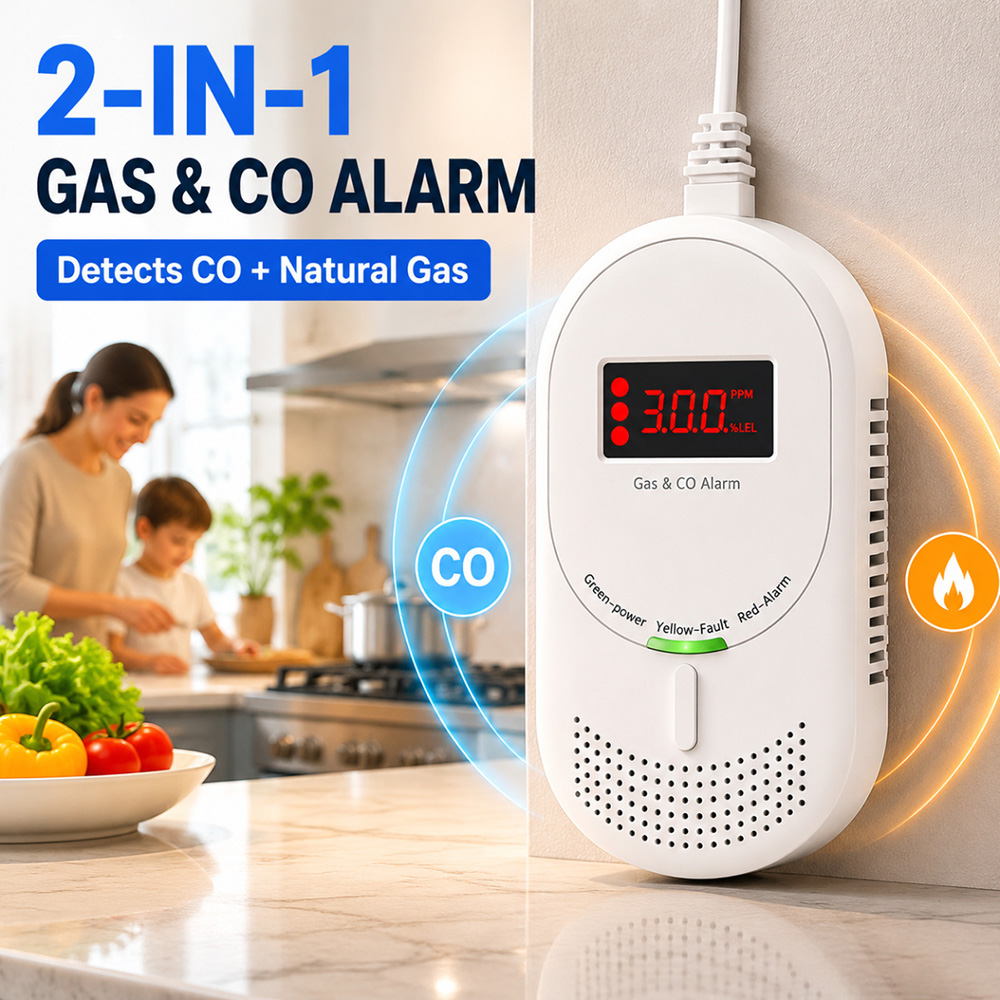كاشف غاز و أول أكسيد الكربون م - مراجعة Co Detector Plug وسعره