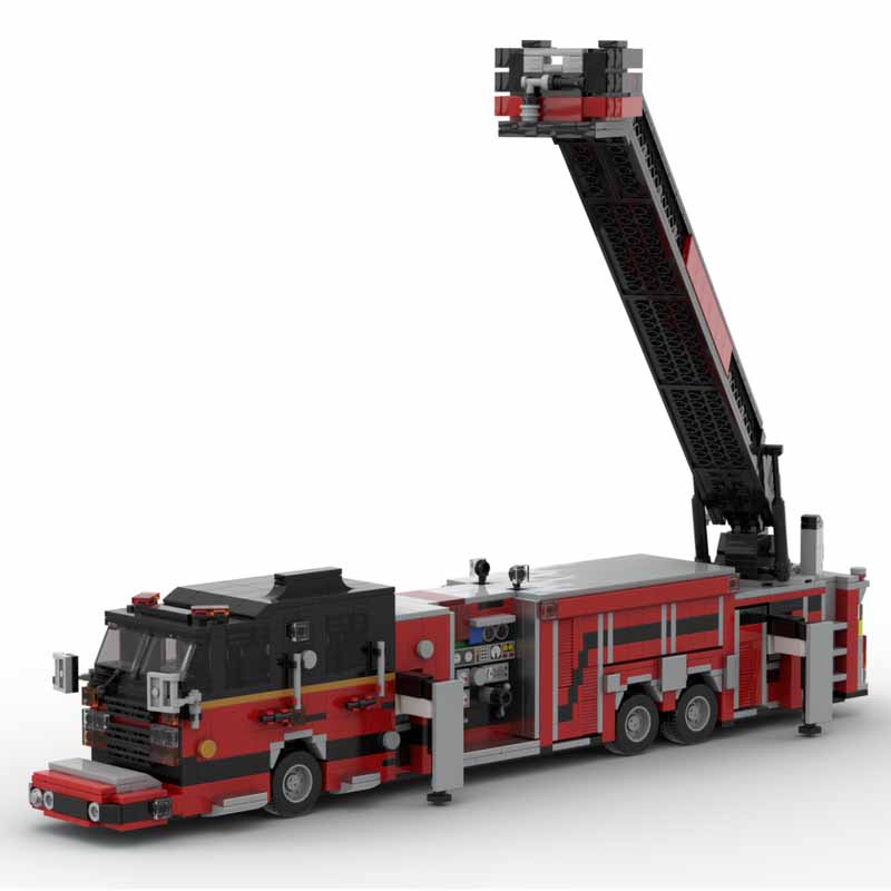 MOC-233469 100ft برج سلم شاحنة - مراجعة Fire Escape Ladder وسعره