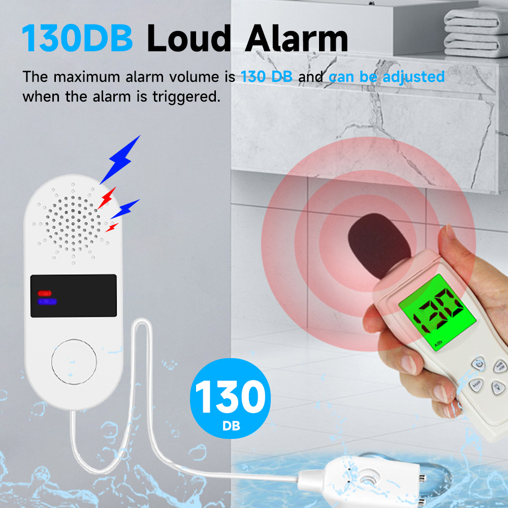 كاشف تسرب المياه Tuya WiFi مع  - مراجعة Water Alarm Sensor وسعره