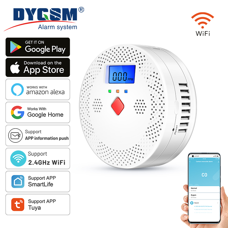 Tuya WiFi الذكية أول أكسيد الك - مراجعة Co Detector Plug وسعره