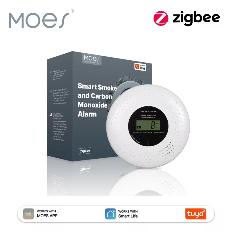 جهاز MOES Tuya ZigBee للكشف عن - مراجعة Co Detector Plug وسعره